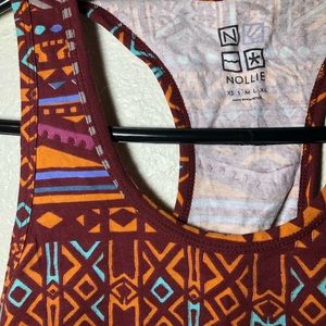 tribal cropped tank top